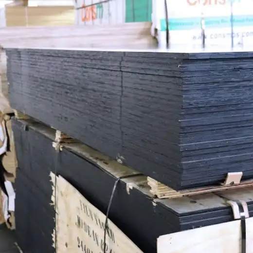 Bulk stack of black film-faced shutterply