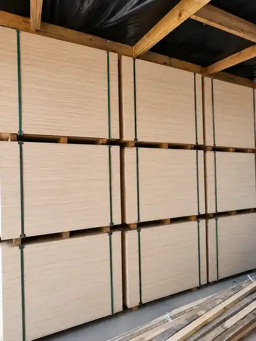 Wall of strapped shutterply pallet bundles